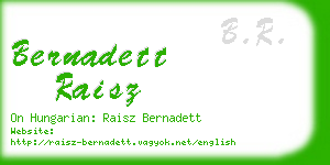 bernadett raisz business card